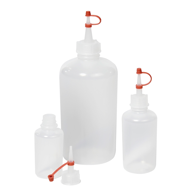 Flacon compte-gouttes 100 ml, PE-HD, longue